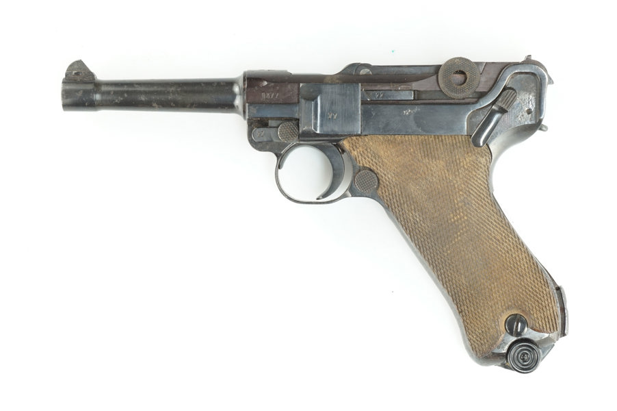 Parabellum, Fertigung Mauser, Mod. P08 Wehrmacht, 9mm Luger, #9377, §B (4452-23)