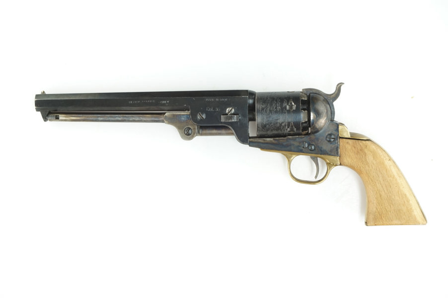 Perkussionsrevolver, unbekannter Italienischer Erzeuger, Mod. 1851 Navy Model, .36, #37591, §B vor 1871