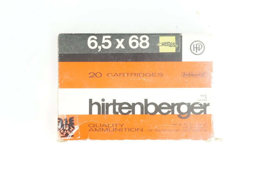 Büchsenpatronen 6,5 x 68, Hirtenberger, § frei ab 18