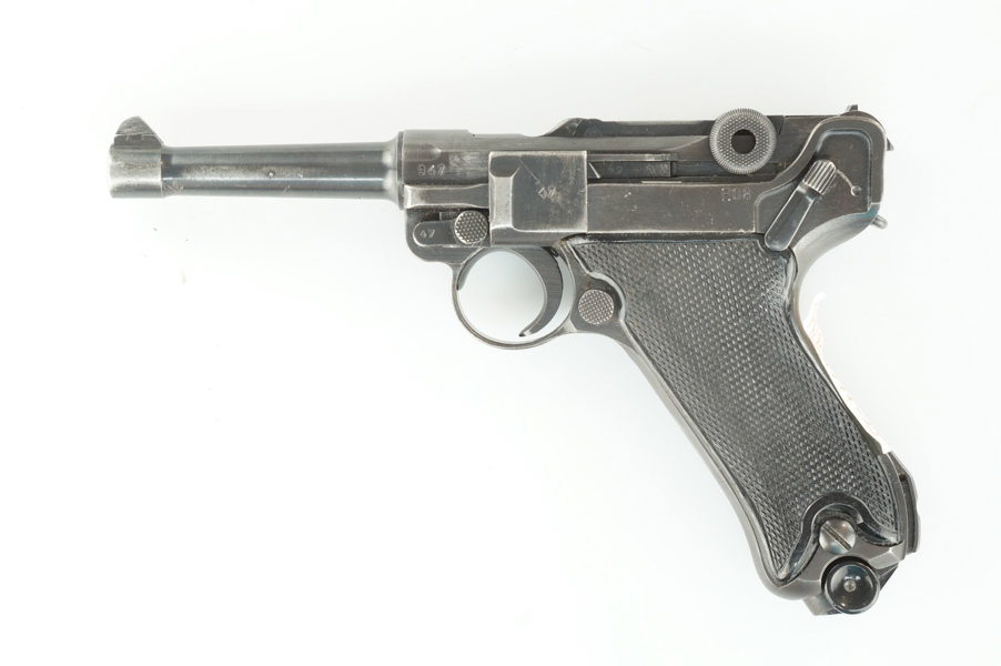 Parabellum, Fertigung Mauser, Mod. P08 Wehrmacht, 9mm Luger, #947, §B (1771-22)