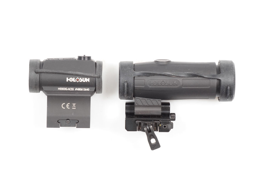Red Dot Holosun HS503G-ACSS samt Magnifier Holosun HM3X