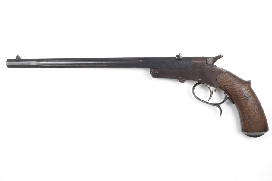 Einzellader-Scheibenpistole, unbekannter Hersteller, .22lr., #1351, §B