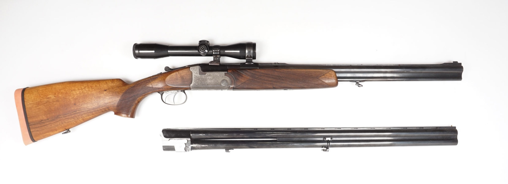 Bockbüchsflinte A. Zoli, 7x65R, 12/70, #63056, §C, samt Bockflinten Wechsellauf, 12/70, #63056, §C