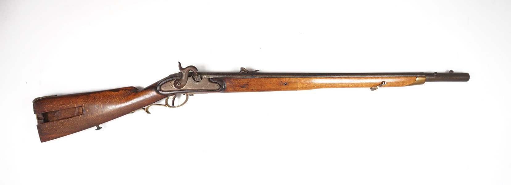 Jägerstutzen, unbekannter Österreichischer Erzeuger, M.1807/35, aptiert auf Perkussion, vermutlich 13,9 mm, #36, § frei ab 18