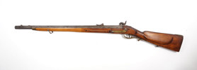 Jägerstutzen, unbekannter Österreichischer Erzeuger, M.1807/35, aptiert auf Perkussion, vermutlich 13,9 mm, #36, § frei ab 18