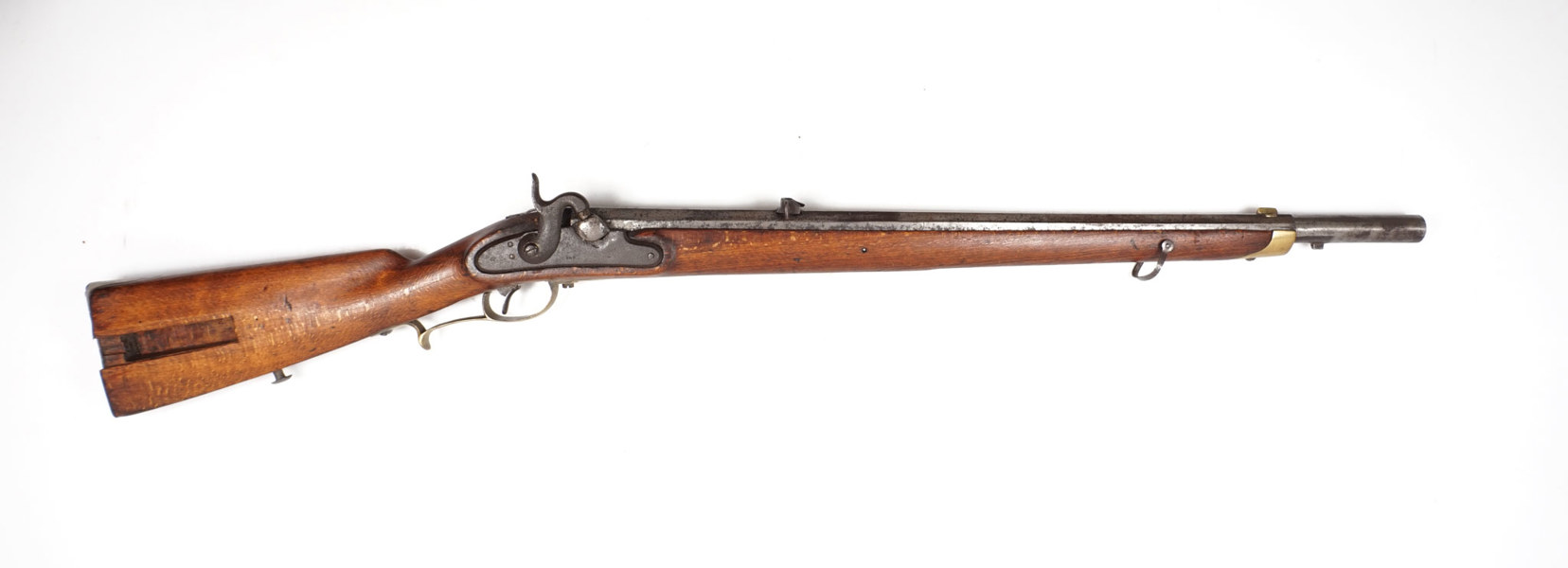 Jägerstutzen, unbekannter Österreichischer Erzeuger, M.1807/35, aptiert auf Perkussion, vermutlich 13,9 mm, #145, § frei ab 18
