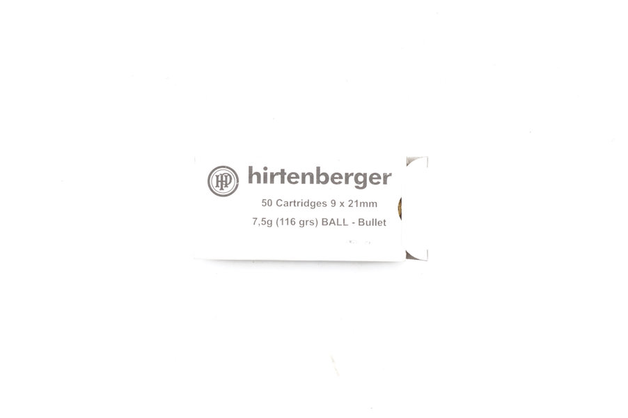 Pistolenpatronen 9 x 21 Hirtenberger, §B