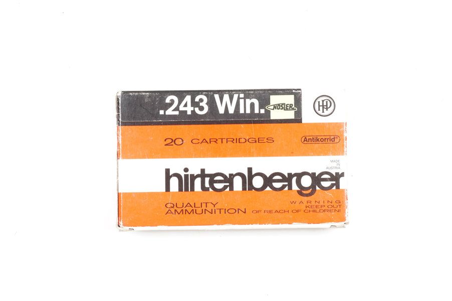 Büchsenpatronen .243 Winchester, Hirtenberger, § frei ab18