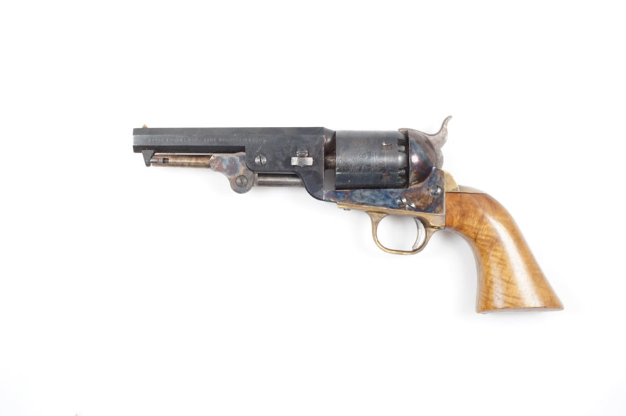 Perkussionsrevolver unbekannter Italienischer Erzeuger, Mod. 1851 Navy Model (Replika), .36, #116583, § B vor 1871