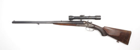 Hahn-Büchsflinte unbekannter Österreichischer Erzeuger, vermutlich 6,5x53R, 16/65, #7847, §C