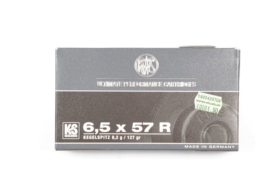 Büchsepatronen RWS, 6,5x57R, § frei ab 18