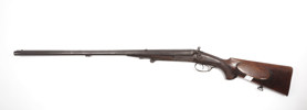 Hahn-Büchsflinte, unbekannter Belgischer Erzeuger, vermutlich 9,3x72R, 16/65, #127161, §C