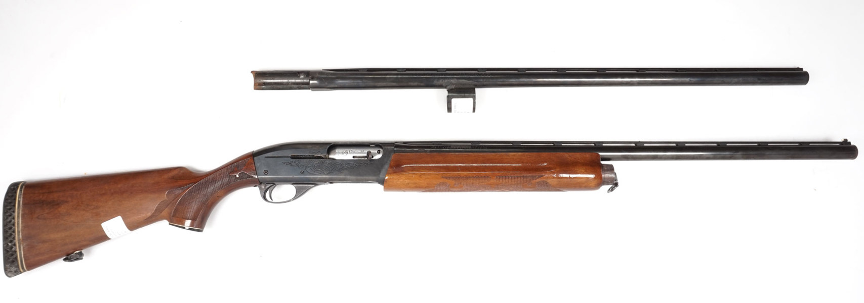 Selbstladeflinte Remington, Mod. 1100, 12/70, #L957559V, §B + Wechsellauf 12/70, #ohne, §B