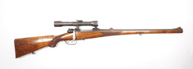 Mauser 98, unbekannte Deutsche Fertigung, Mod. Stutzen jagdl. 7x57, #742, §C (4135-24)