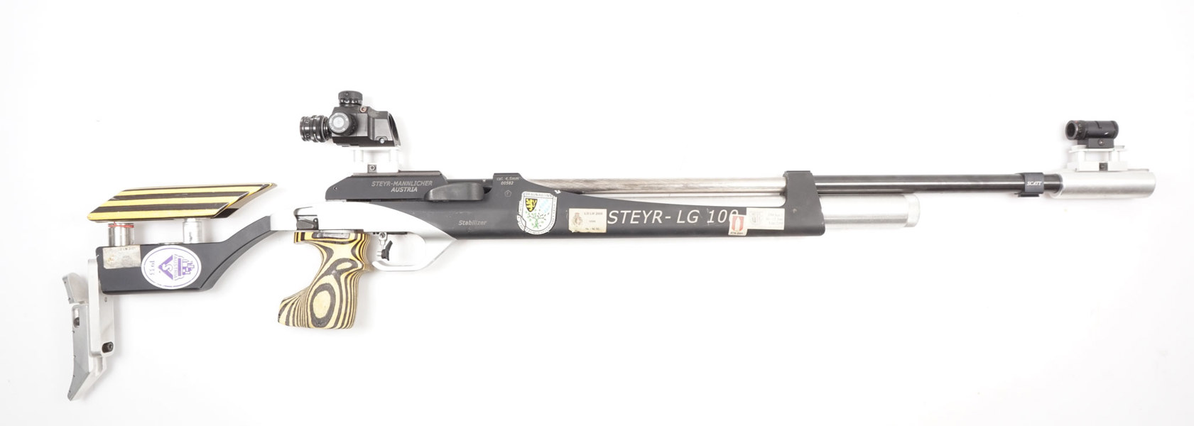 Pressluftgewehr Steyr, Mod. LG100, 4,5mm, #00582, § frei ab 18 (1529-23)