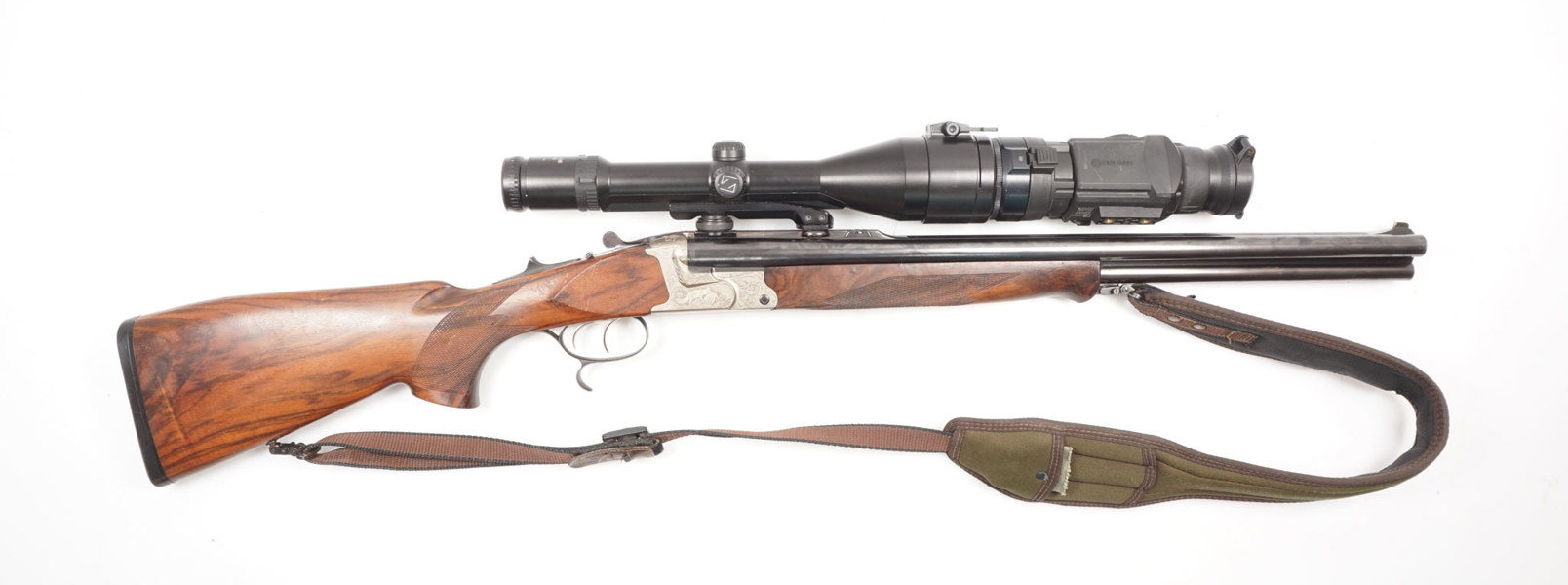 Drilling Krieghoff, Mod. Optima Handspanner, 8x57IRS, 20/76 mit Einstecklauf 5,6x52R, #021031, §C (514-23)