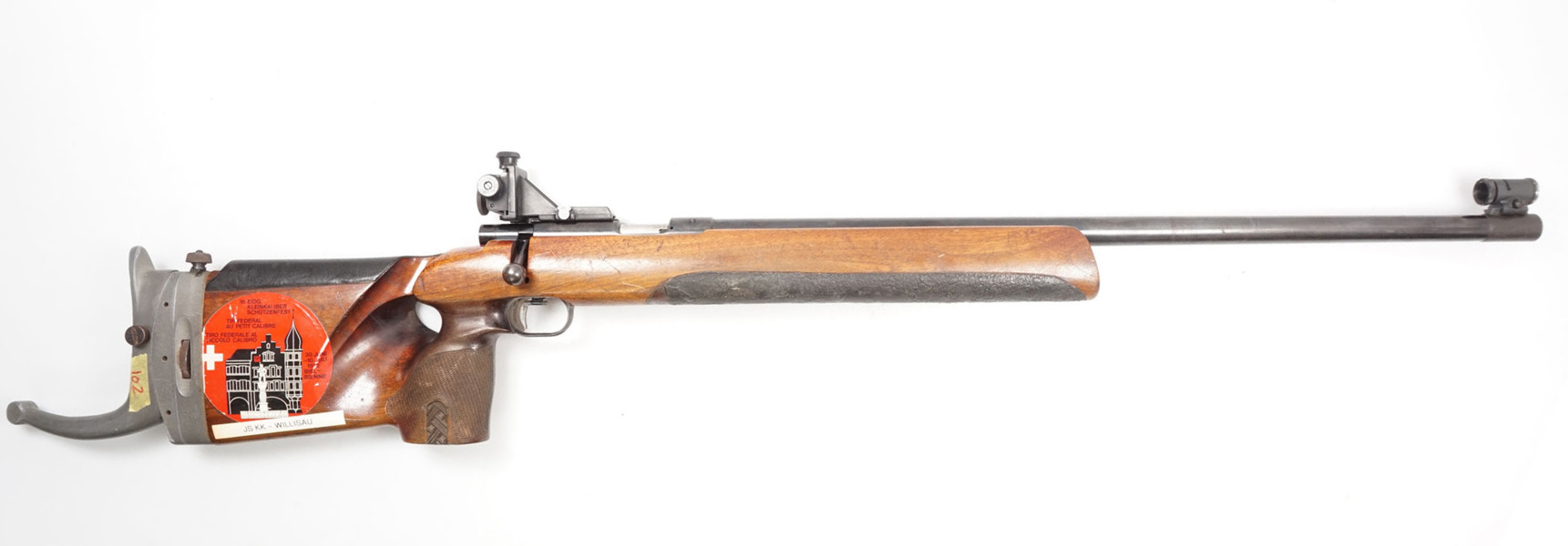 Einzellader Matchbüchse, Anschütz, Mod. 54 Super Match, .22lr., #340131, §C