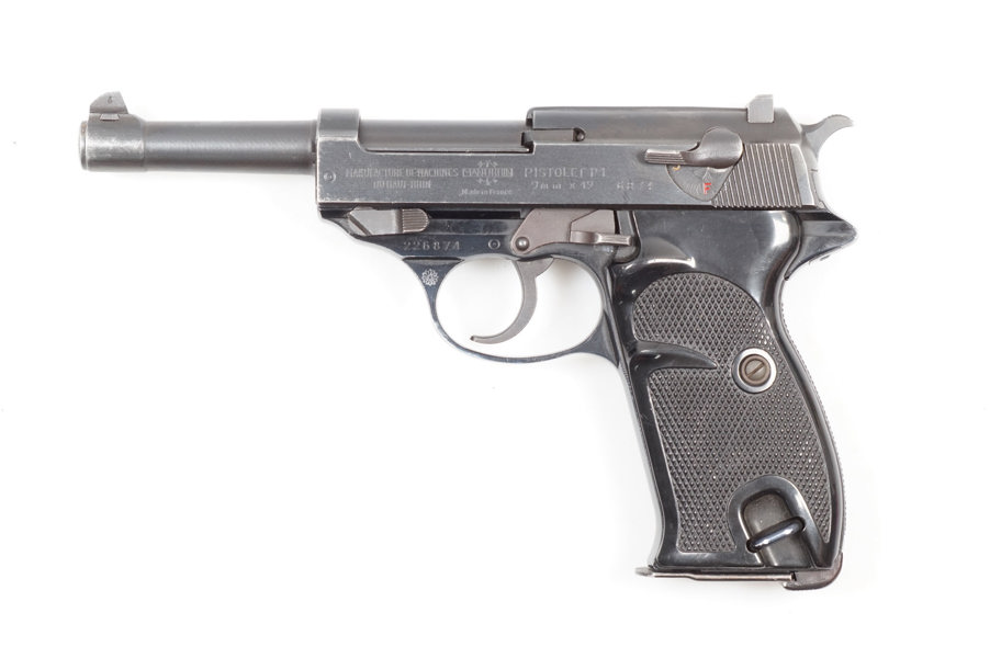 Walther, Fertigung Manurhin, Mod. P1, 9mm Luger, #226874, §B