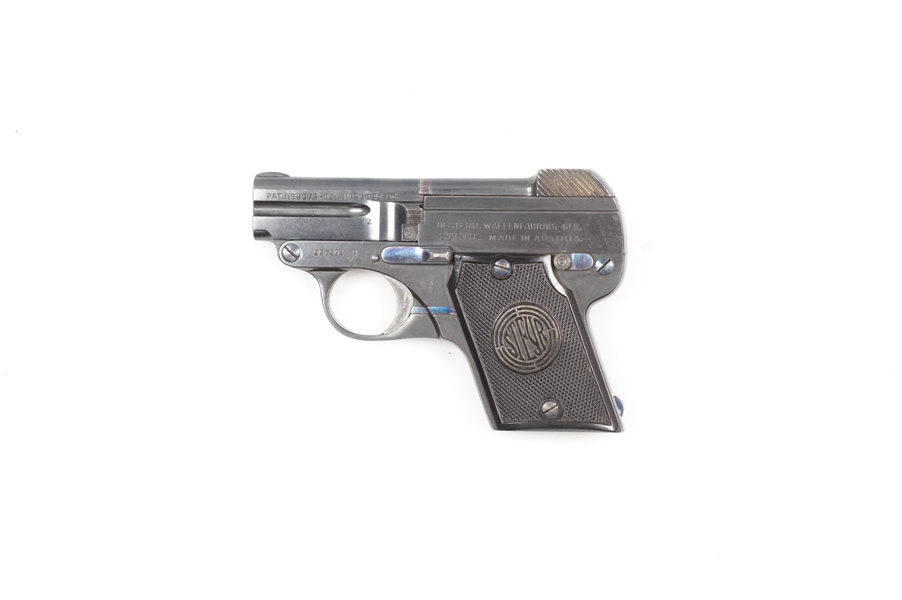 Steyr-Pieper Kipplauf, Mod. 1909, 6,35mm Brown., #116291A, §B