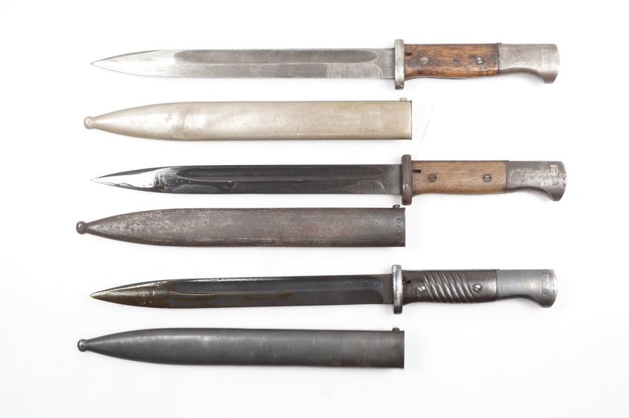 Seitengewehre 84/98 für K98k - Konvolut von 3 Stk (582-23)