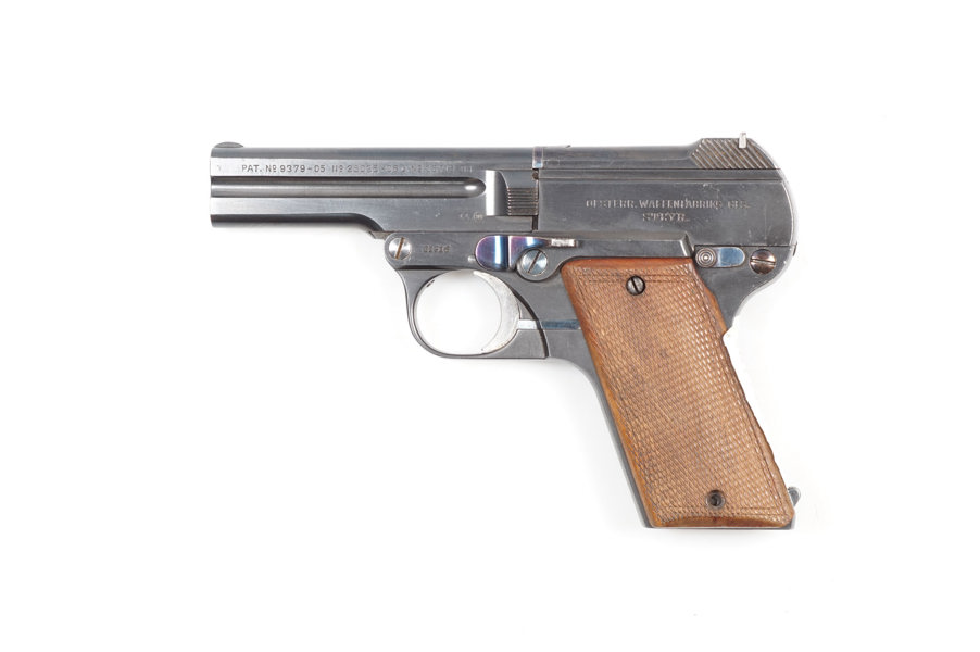 Steyr-Pieper Kipplauf, Mod. 1909, 7,65mm Brown., #31916, §B (1415-23)