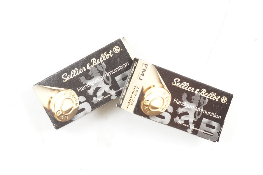 Pistolenpatronen 7,62 Tokarev, S&B, §B