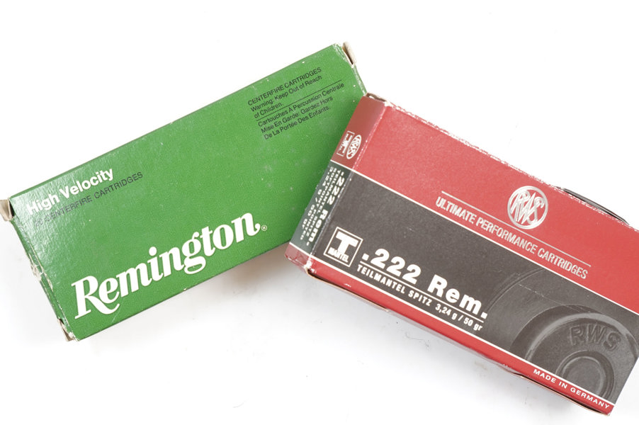 Büchsenpatronen .222 Rem. Remington & RWS, § frei ab 18