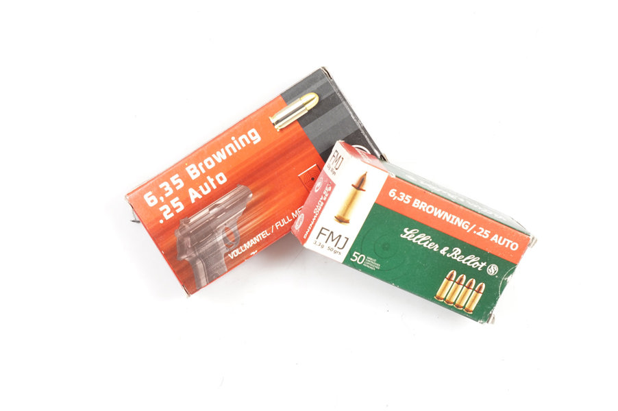 Pistolenpatronen 6,35 Browning, S&B, & Geco, §B