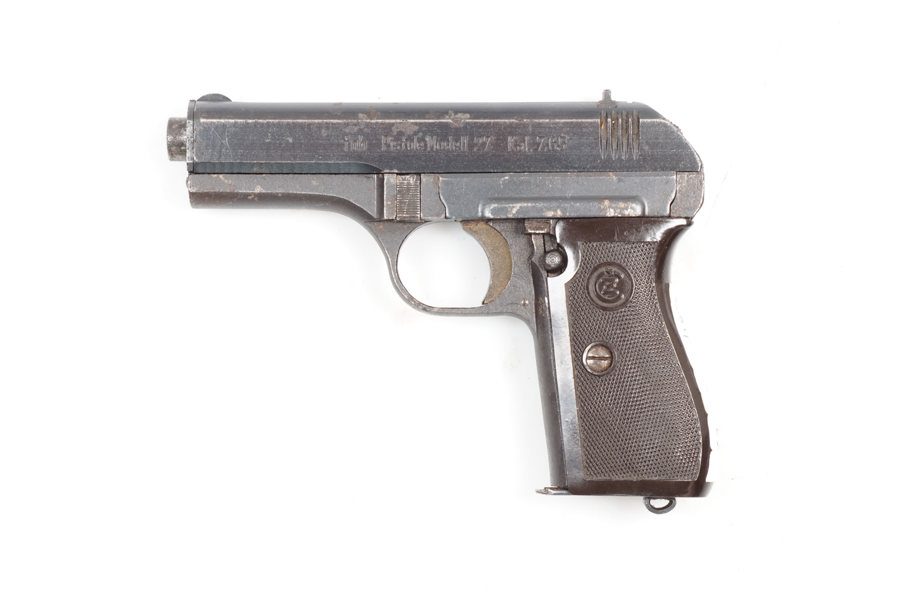 CZ, Mod. 27 Wehrmacht, 7,65mm Brown., #323385, §B (1523-25)