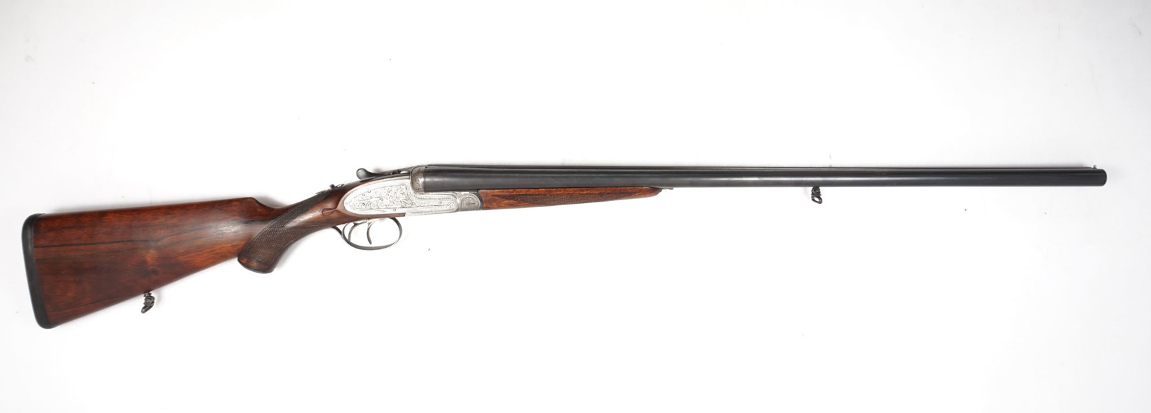 Seitenschloss Doppelflinte unbekannter Spanischer Erzeuger, 16/70, #74449, §C 