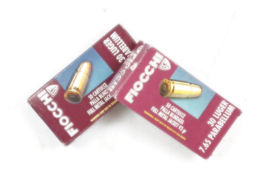 Pistolenpatronen 7,65 mm Parabellum, Fiocchi, §B