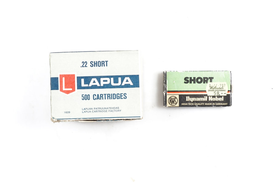 Randfeuerpatronen .22 short, Lapua & RWS, § frei ab18