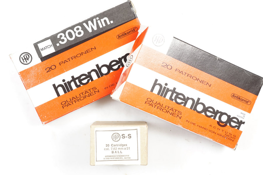 Büchsenpatronen .308 Win., Hirtenberger, § A/B