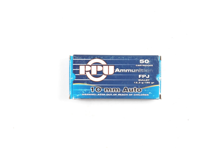 Pistolenpatronen 10 mm Auto PPU, §B