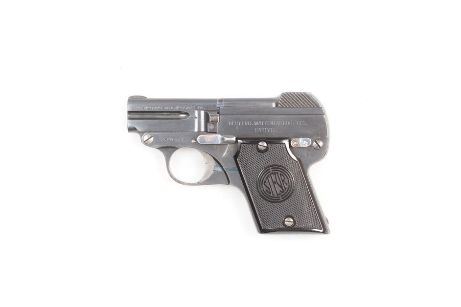 Steyr Pieper Kipplauf, Mod. 1909, 6,35mm Brown., #94005A, §B