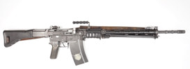 Selbstladebüchse SIG, Mod. PE 57, 7,5x55 Suisse, #PE2158, §A (§17/1/8) (ACHTUNG +35€ Beschusskosten)