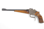 Fallblock-Scheibenpistole, unbekannter Deutscher Erzeuger, System Bacer, .22lr, #ohne, §B (ACHTUNG +35€ Beschusskosten)