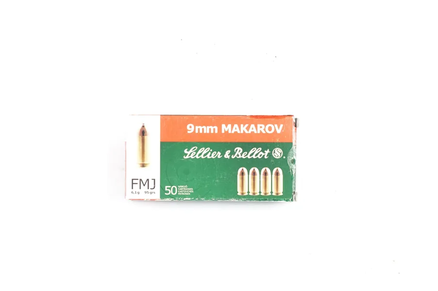 Pistolenpatronen 9mm Makarov, S&B, §B