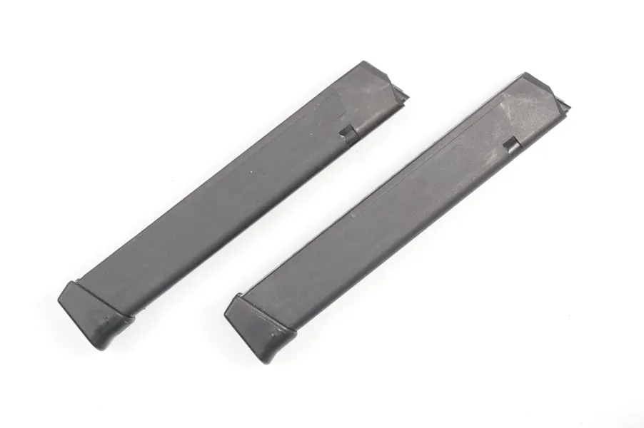 Konvolut Magazine Glock, 9mm Luger, 2 Stk, §A (17/1/7-9)
