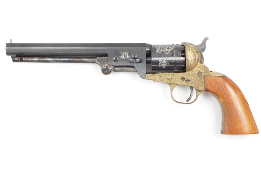 Perkussionsrevolver unbekannter Italienischer Hersteller, Mod. Colt 1851 Navy (Replika), .36, #02647, §B vor 1871 (3026-25)