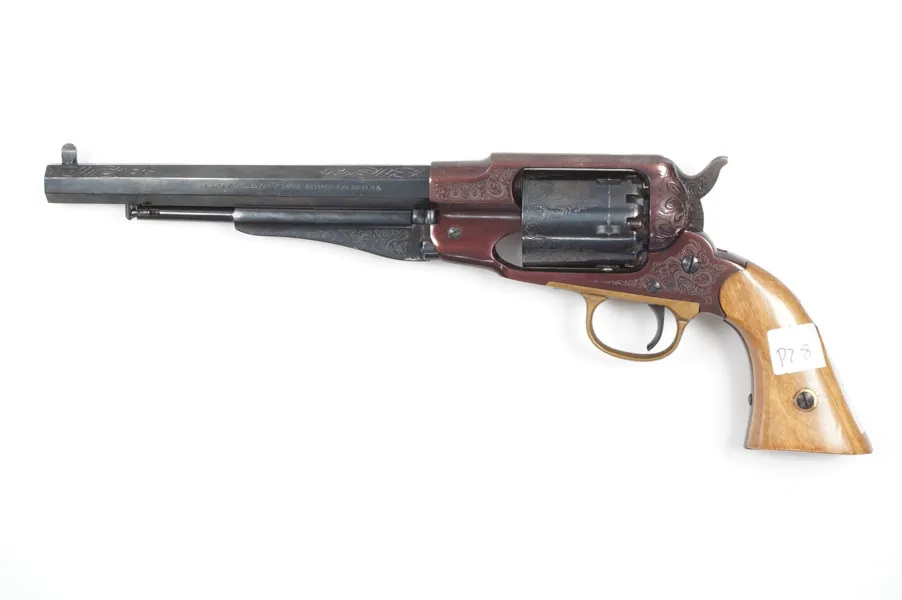 Perkussionsrevolver unbekannter Italienischer Hersteller, Mod. Remington New Army (Replika), .44, #017646, §B vor 1871 (3420-25)