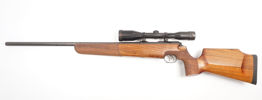 Einzellader-Matchbüchse Walther, Mod. El Match, .22 Hornet, #3370, §C (3533-25)