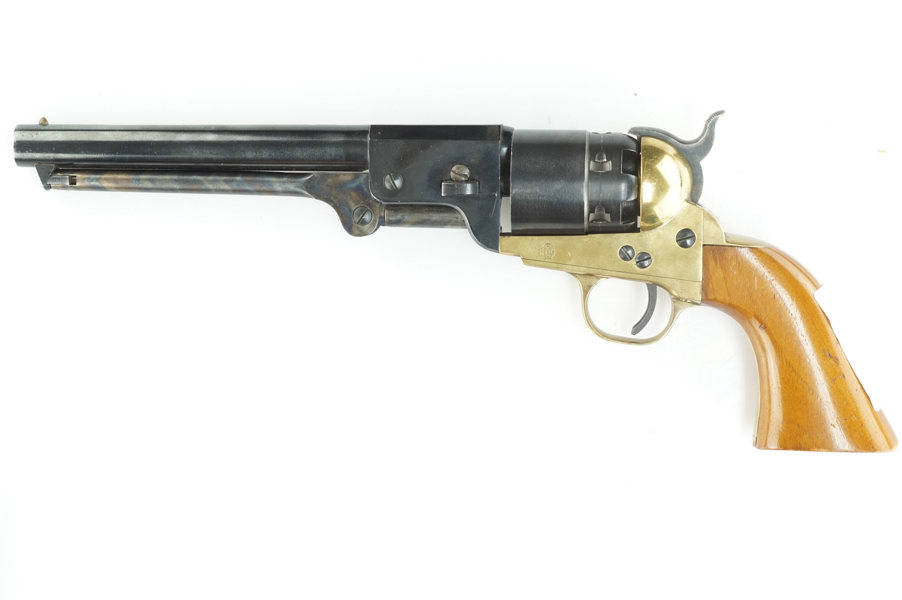 Perkussionsrevolver Westerner's Arms, Fertigung Uberti, Mod. Navy (Replika), .44, #18473, §B vor 1871 (360-24)